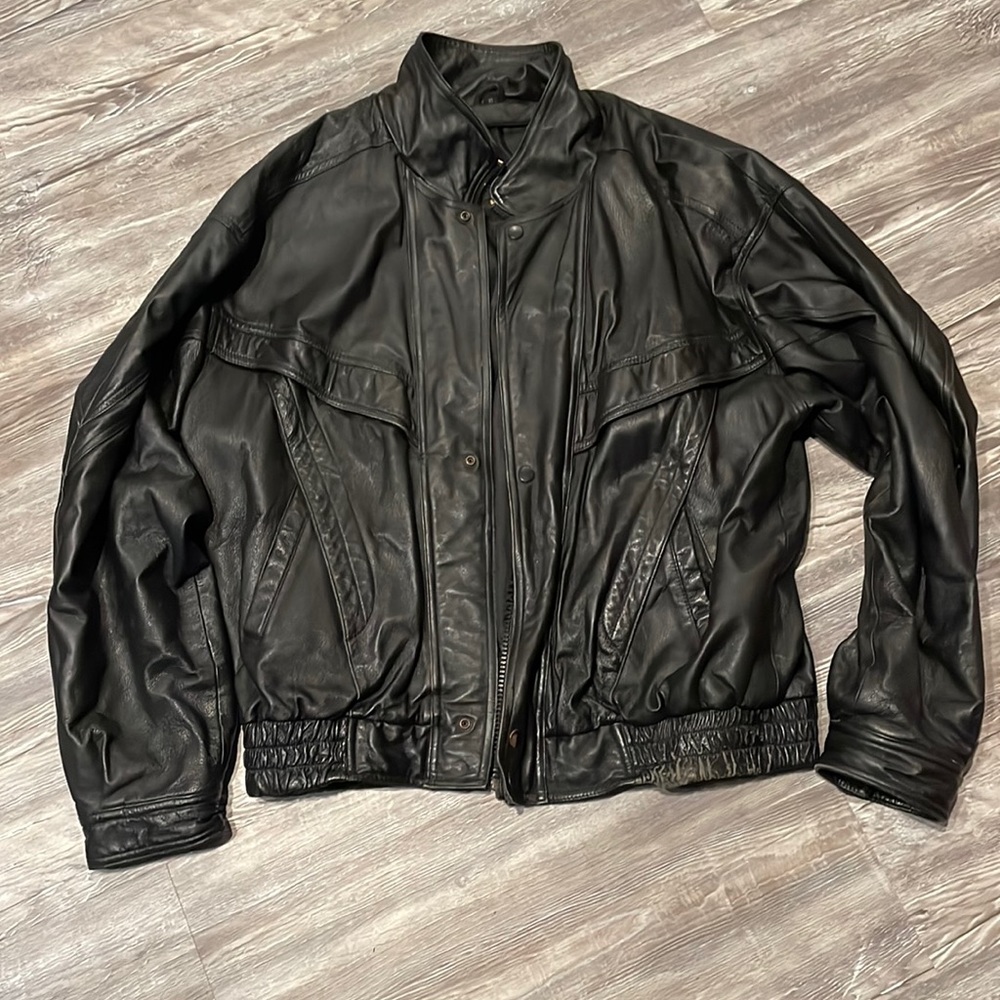 Genuine Leather Men’s XL Leisure Jacket
